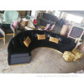 Modern luxury modern velvet fabric sectional sofa